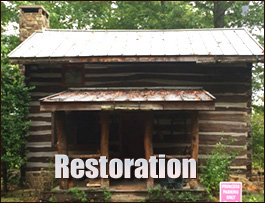 Historic Log Cabin Restoration  Fayette County, Alabama